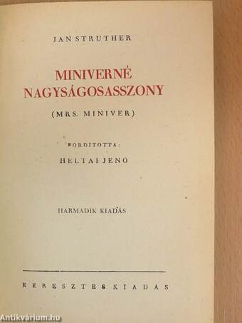 Miniverné nagyságosasszony