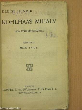 Kohlhaas Mihály