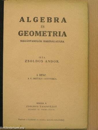 Algebra és geometria I-III.