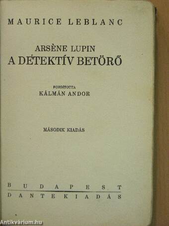 Arséne Lupin, a detektív betörő