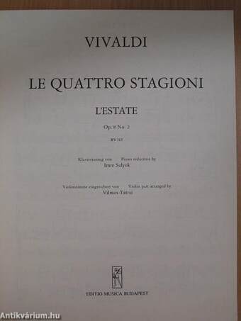 Le quattro stagioni - L'estate