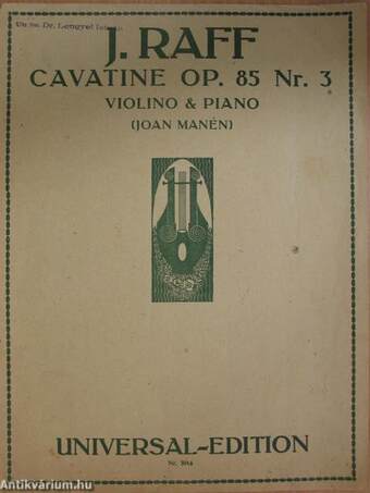 Cavatine für Violine und Klavier