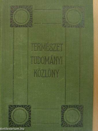 Természettudományi Közlöny 1936. január-december/Pótfüzetek a Természettudományi Közlönyhöz 1936. január-december