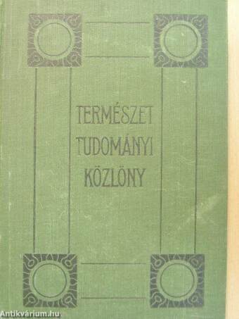 Természettudományi Közlöny 1935. január-december/Pótfüzetek a Természettudományi Közlönyhöz 1935. január-december