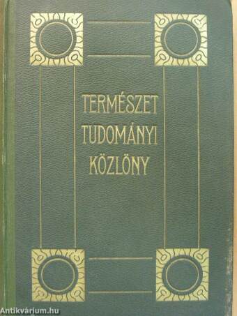 Természettudományi Közlöny 1941. január-december/Pótfüzetek a Természettudományi Közlönyhöz 1941. január-december