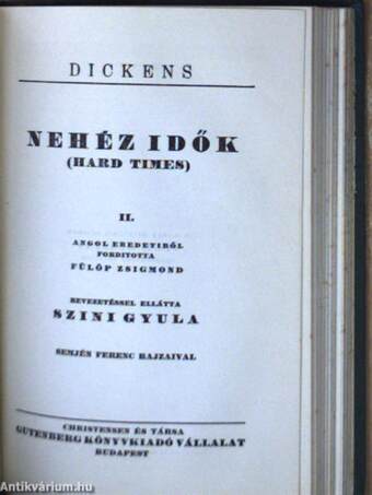 Nehéz idők I-II.