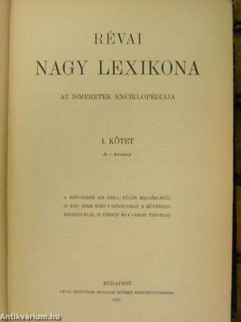 Révai nagy lexikona 1-21.