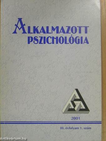 Alkalmazott Pszichológia 2001/1.