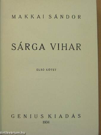 Sárga vihar I-II.