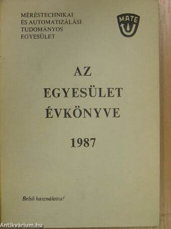 Az Egyesület évkönyve 1987