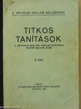 Titkos tanítások II.