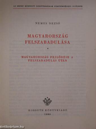 Magyarország felszabadulása