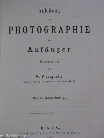 Anleitung zur Photographie für Anfänger