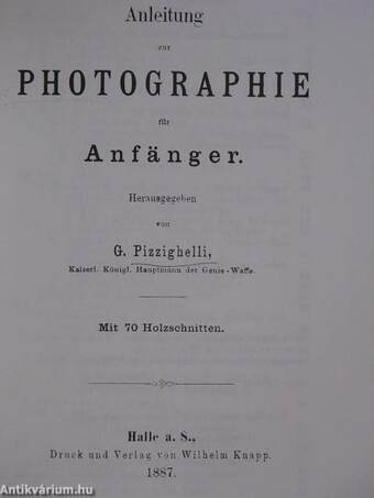 Anleitung zur Photographie für Anfänger