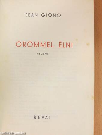 Örömmel élni