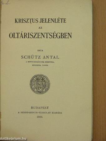 Krisztus jelenléte az Oltáriszentségben