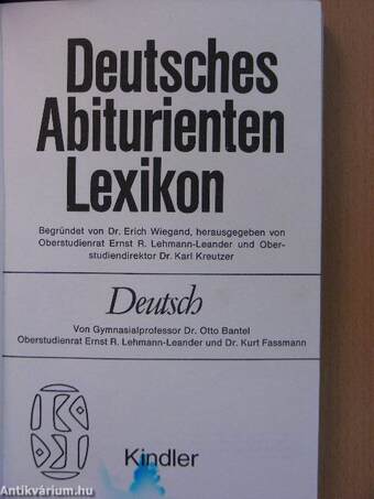 Deutsches Abiturienten Lexikon - Deutsch