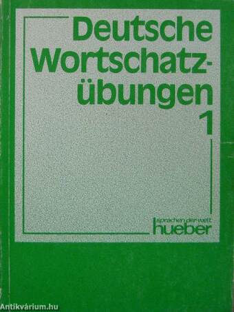 Deutsche Wortschatzübungen 1.