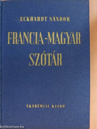 Francia-magyar szótár