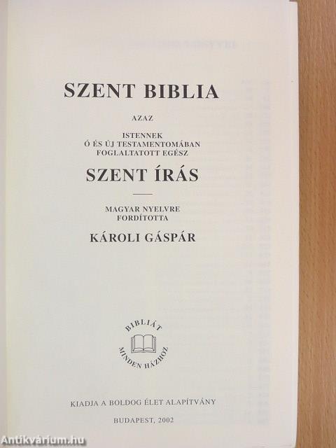 Szent Biblia