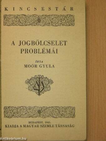 A jogbölcselet problémái