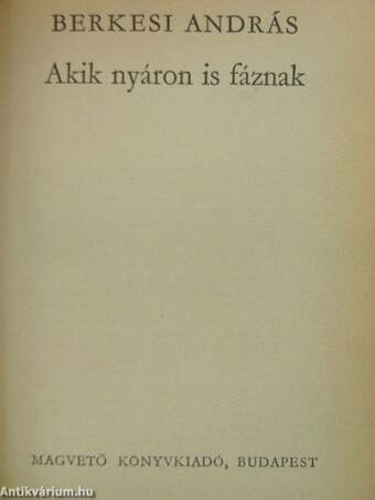 Akik nyáron is fáznak