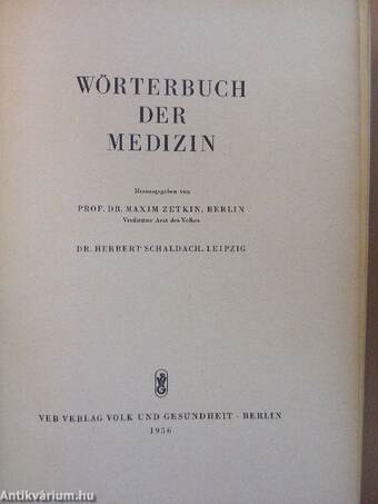 Wörterbuch der Medizin