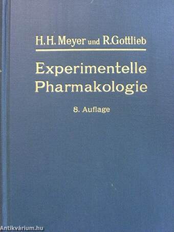 Die Experimentelle Pharmakologie