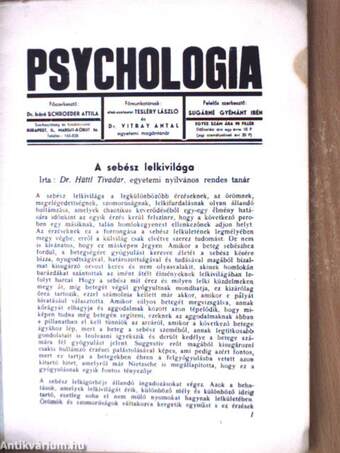 Psychologia I. évf. 1. sz.