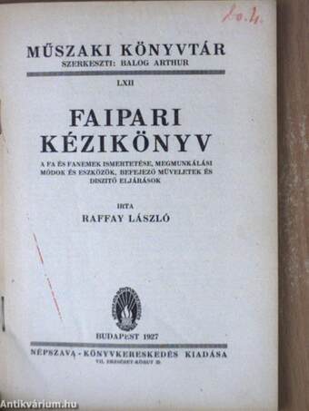 Faipari kézikönyv