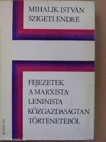 Fejezetek a marxista-leninista közgazdaságtan történetéből