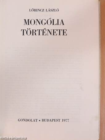 Mongólia története