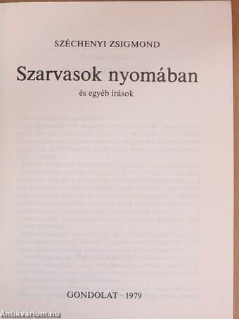 Szarvasok nyomában