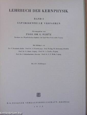 Lehrbuch der Kernphysik I-II.