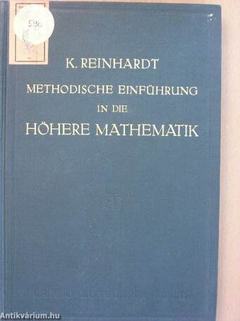 Methodische einführung in die höhere Mathematik