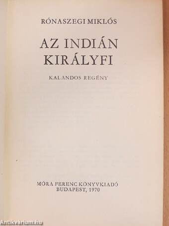 Az indián királyfi