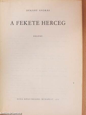 A fekete herceg