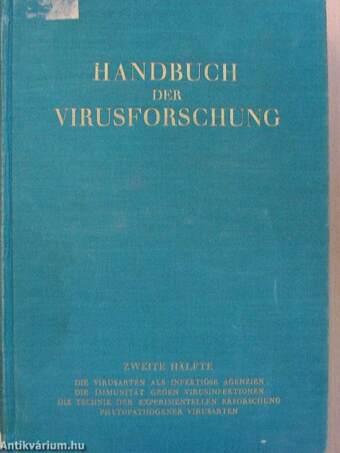 Handbuch der Virusforschung II. (töredék)