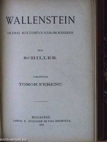 Wallenstein I-II./Az orleansi szűz/Stuart Mária