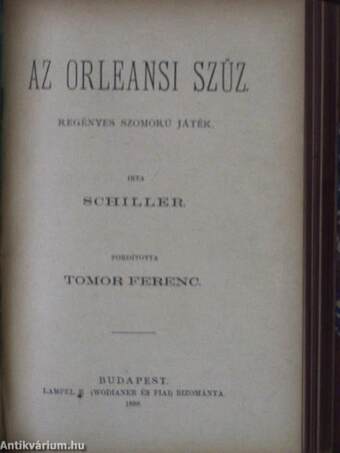 Wallenstein I-II./Az orleansi szűz/Stuart Mária