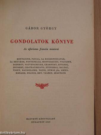 Gondolatok könyve