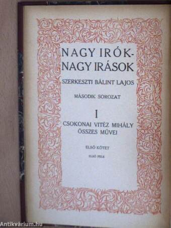 Csokonai Vitéz Mihály összes művei három kötetben I-III.