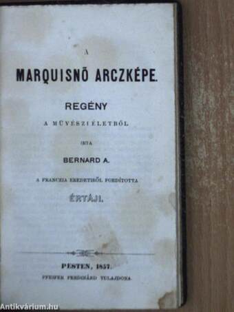 A marquisnő arczképe