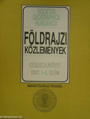 Földrajzi közlemények 1997/1-4.