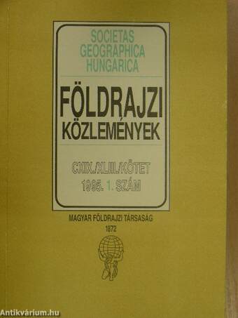 Földrajzi Közlemények 1995/1-4.