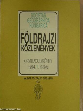 Földrajzi Közlemények 1994/1-4.