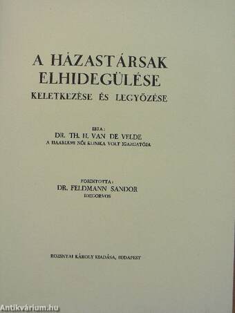 A házastársak elhidegülése