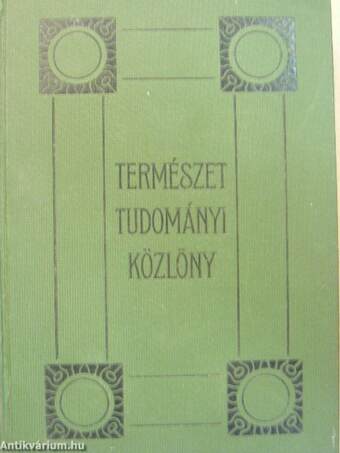 Természettudományi Közlöny 1929. január-december/Pótfüzetek a Természettudományi Közlönyhöz 1929. január-december