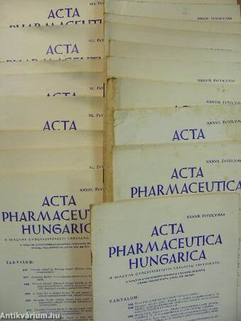 Acta Pharmaceutica Hungarica 1967-1972. (vegyes számok, 19 db)