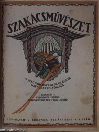 Szakácsművészet 1922. április 1., szeptember 1.